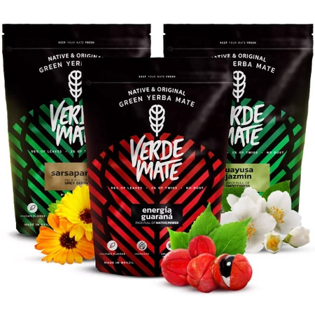 Yerba mate set Verde Mate Grön Energia 3x500 1,5kg