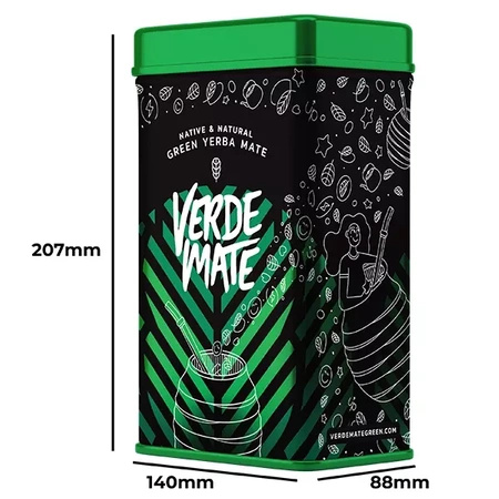 Yerbera - Konservburk + Verde Mate Grön hallon Vitality 0,5 kg 