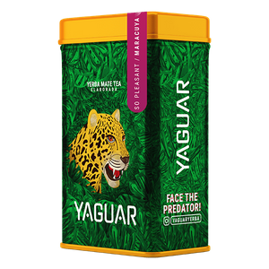 Yerbera - plåtburk + Yaguar Maracuya 0,5 kg