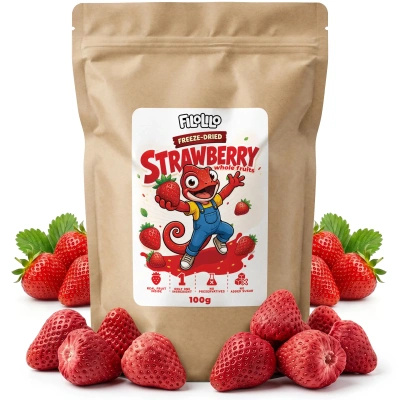 FiloLilo – Frystorkade jordgubbar (hela) 100 g