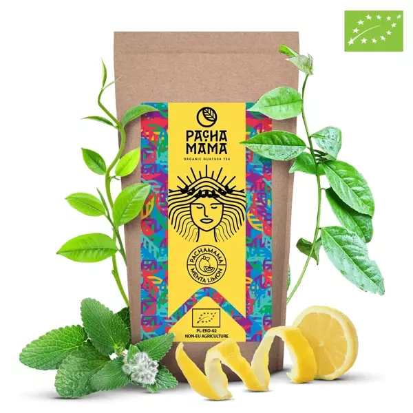 Guayusa Pachamama Menta Limón - ekologiskt certifierad - mynta och citron - 100 g