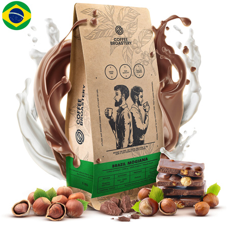 Coffee Broastery - Hela bönor kaffe Brazil Mogiana Premium 1 kg