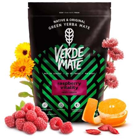 Verde Mate Grön hallon Vitality 0,5 kg