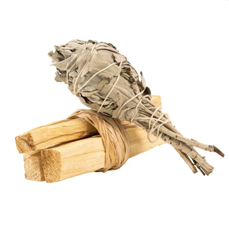 Palo santo-rökelse + paket med vit salvia