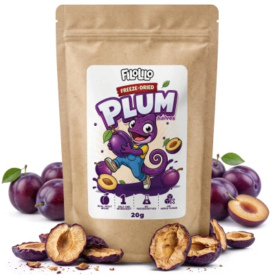 FiloLilo – Frystorkade plommon (halvor) 20 g