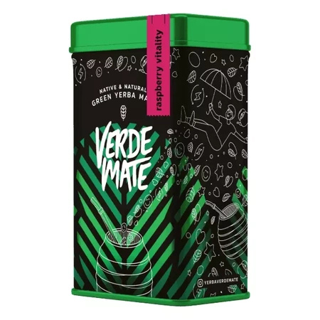 Yerbera - Konservburk + Verde Mate Grön hallon Vitality 0,5 kg 