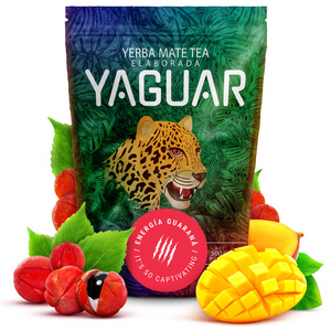 Yerba Mate Set Yaguar Energia 500g 0,5kg Yerbomos + Kalebass + Bombilla