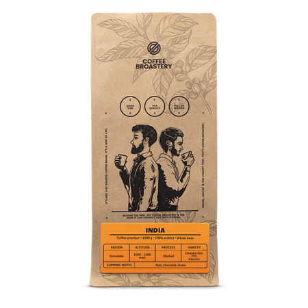 Coffee Broastery - Hela bönor kaffe India Karnataka Premium 1 kg