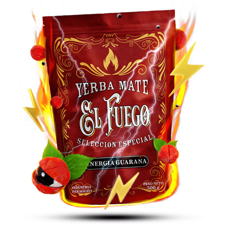 Yerba Mate set Verde Mate El Fuego Energia 2x500g + tillbehör