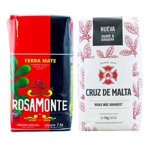 Yerba Mate Rosamonte 1 kg + Cruz de Malta 1 kg 2x1 kg