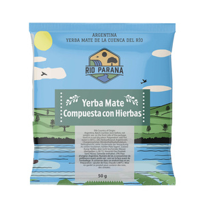 Yerba Mate Rio Parana Set FOR TWO Kalebass Bombilla