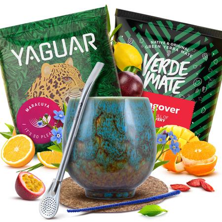 Yerba Mate set 2x50g Kalebass + Bombilla