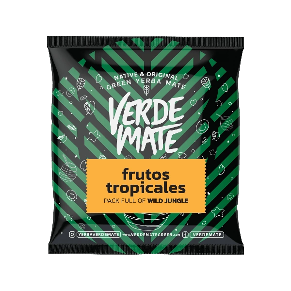 Yerba Verde Mate Grön Frutos Tropicales 50g