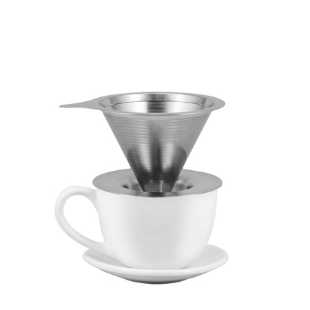 Kaffebryggare i metall – Dripper Hario V60-01