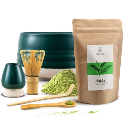 Set för bryggning av Matcha te