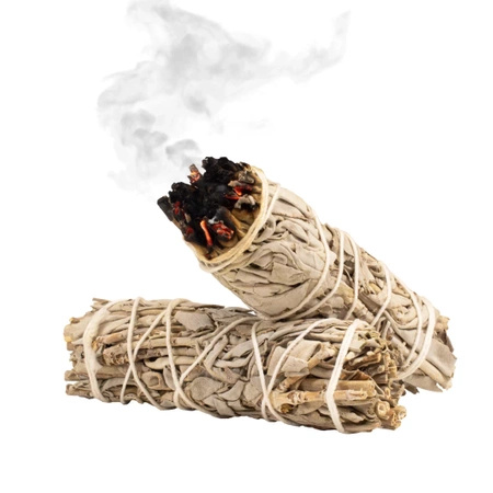 2 x Vit salvia rulle + Palo santo 200g set