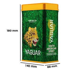 Yerbera - plåtburk + Yaguar Maracuya 0,5 kg