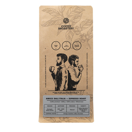 Coffee Broastery - Hela bönor kaffe Amico dall'Italia Espresso Roast 1 kg