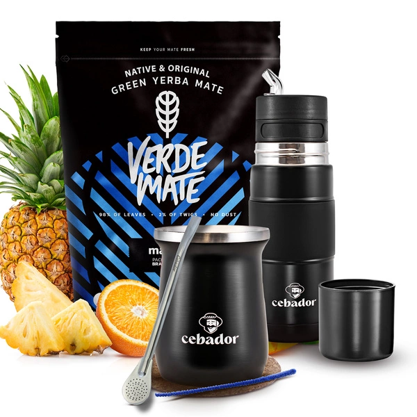 Yerba Mate Set Verde Mate Mas IQ 500g 0,5kg Yerbomos + TermoMate + Bombilla