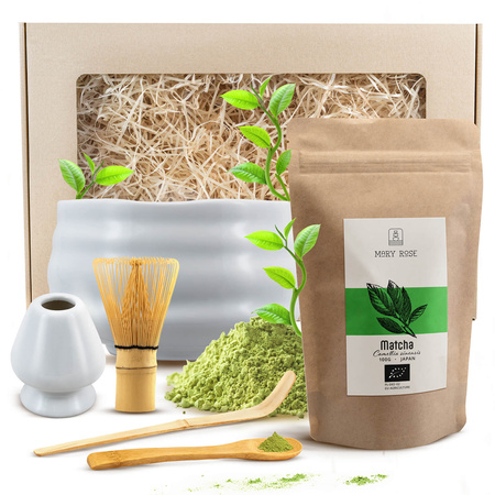 Presentset för bryggning av Matcha te