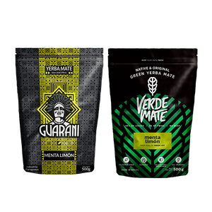 Guarani Menta Limon 500 g + Verde Mate Grön Menta Limon 500 g