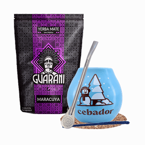 Set Yerba Mate Maracuya + kalebass 500 g