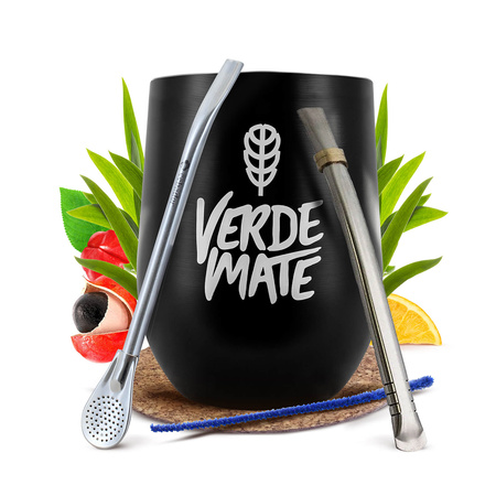 Yerba Mate Set: Termisk Matekopp TermoLid + 2x Bombilla