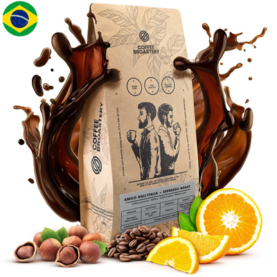 Coffee Broastery - Hela bönor kaffe Amico dall'Italia Espresso Roast 1 kg