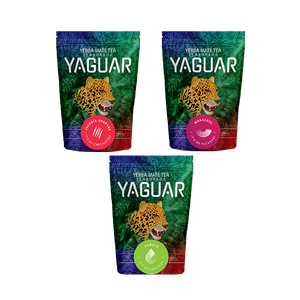 Yerba Mate Yaguar set olika sorter 3x500g