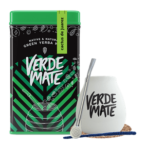 Set Yerbera Verde Mate Cactus de Juarez 0,5 kg 