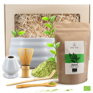 Presentset för bryggning av Matcha te