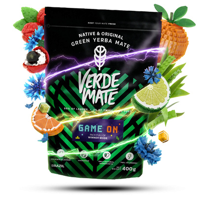 Verde Mate Green Game On 0,4 kg – yerba mate för gamers med smak av energidryck