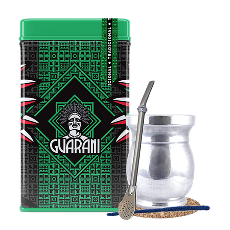 Set Yerbera Guarani Elaborada Tradicional 0,5 kg Palo Santo