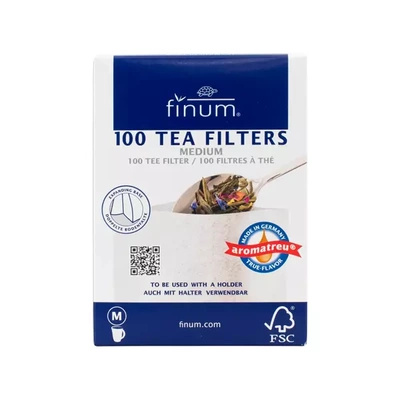 Tefilter av papper – storlek M (100 st)